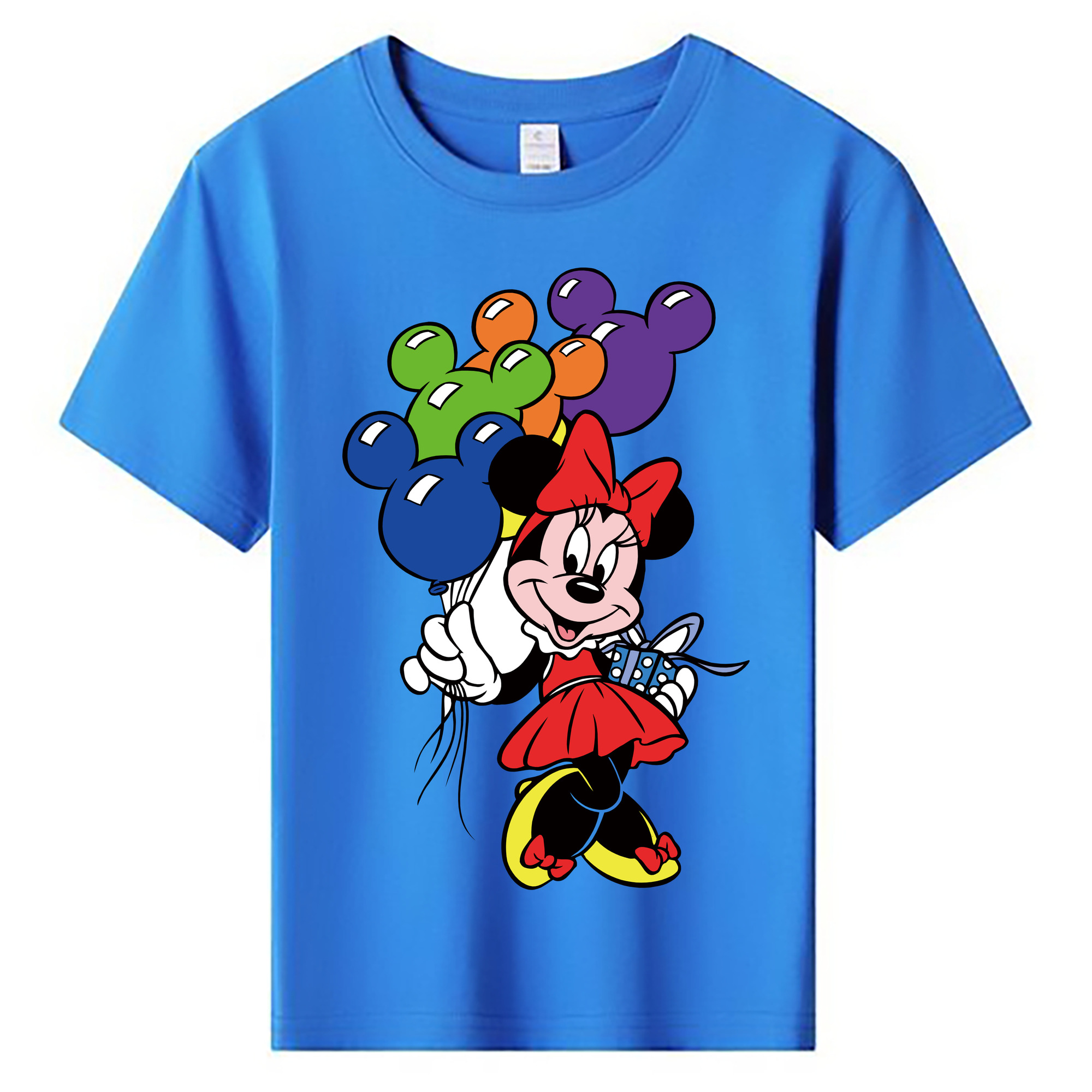 ミッキーマウス Mickey Mouse 綿100％キッズTシャツ（フロントプリント）
